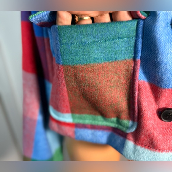 Colorful Plaid Women's Jacket - Picture 8 of 11